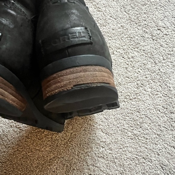 Sorel Women's Size 8 Emelie Chelsea Black Waterproof Leather Boots NL2671-010 - Picture 3 of 8